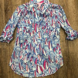 Lilly Pulitzer button down blouse